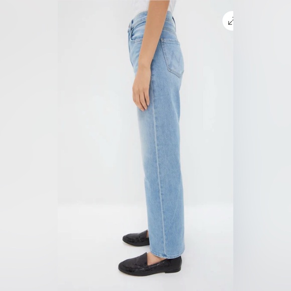 MOTHER Light Blue Wide Leg Flare Jeans - Picture 5 of 10